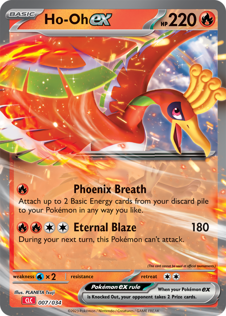 Ho-Oh ex Pokémon card