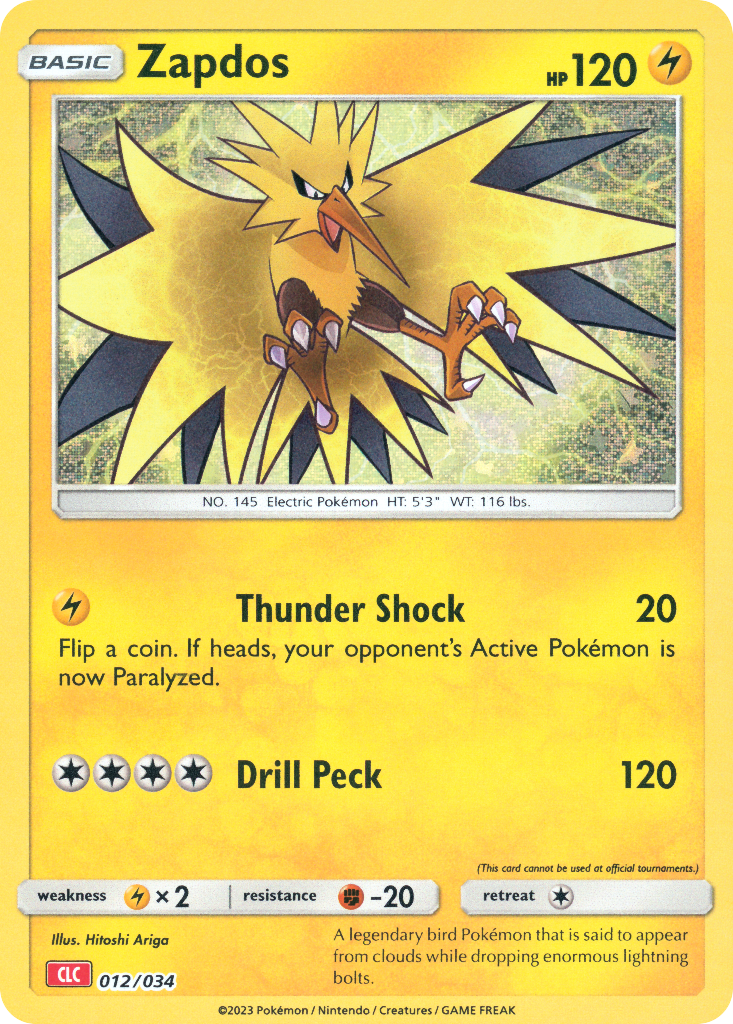 Zapdos Pokémon card