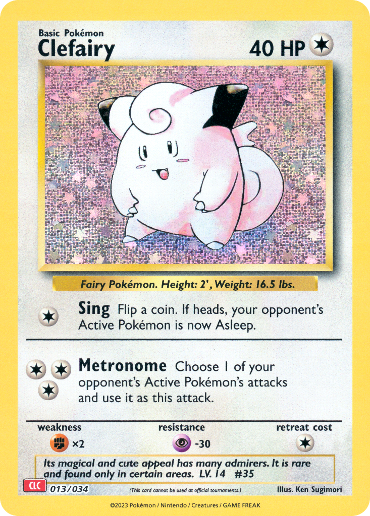 Clefairy Pokémon card
