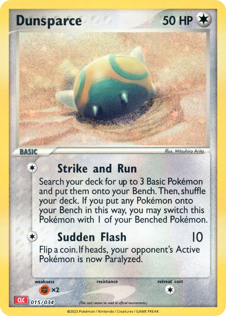 Dunsparce Pokémon card