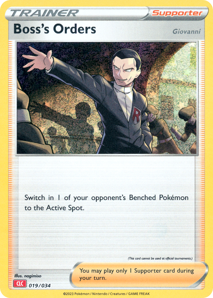 Boss's Orders [Giovanni] Pokémon card