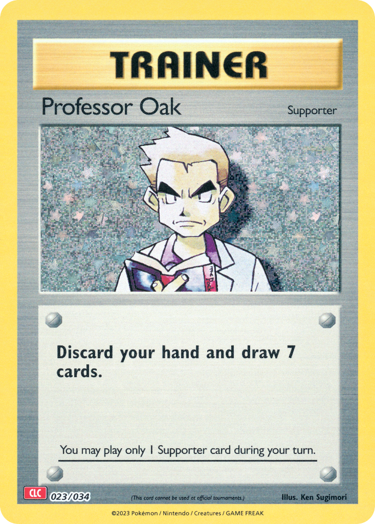 Professor Oak Pokémon card