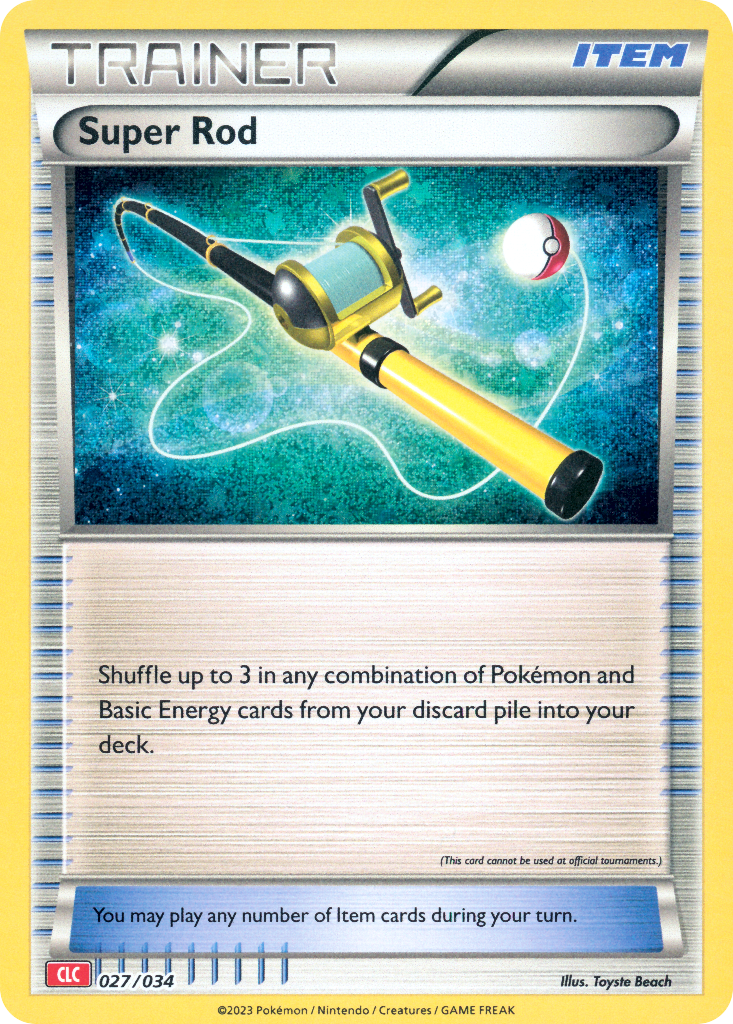 Super Rod Pokémon card