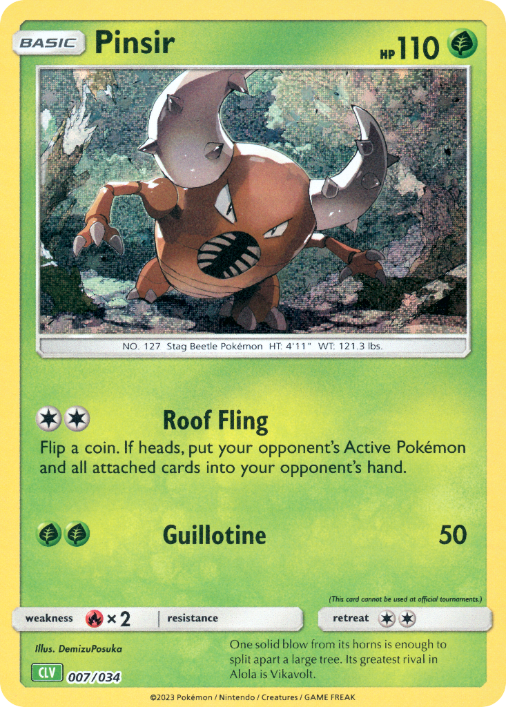 Pinsir Pokémon card