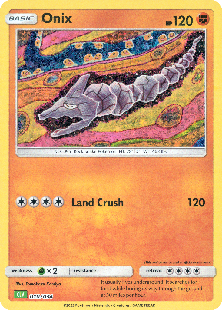 Onix Pokémon card