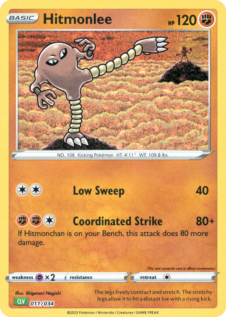 Hitmonlee Pokémon card