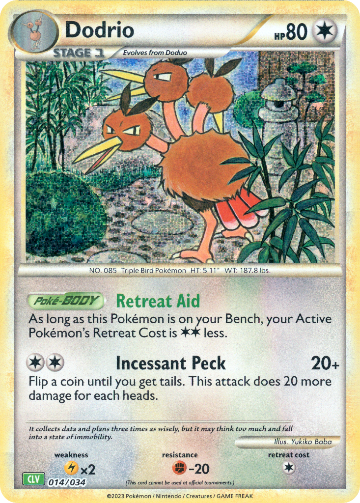 Dodrio Pokémon card