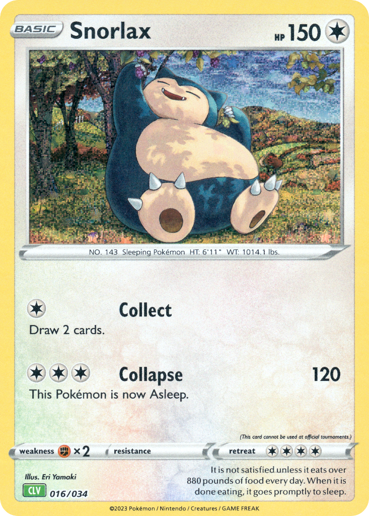 Snorlax Pokémon card
