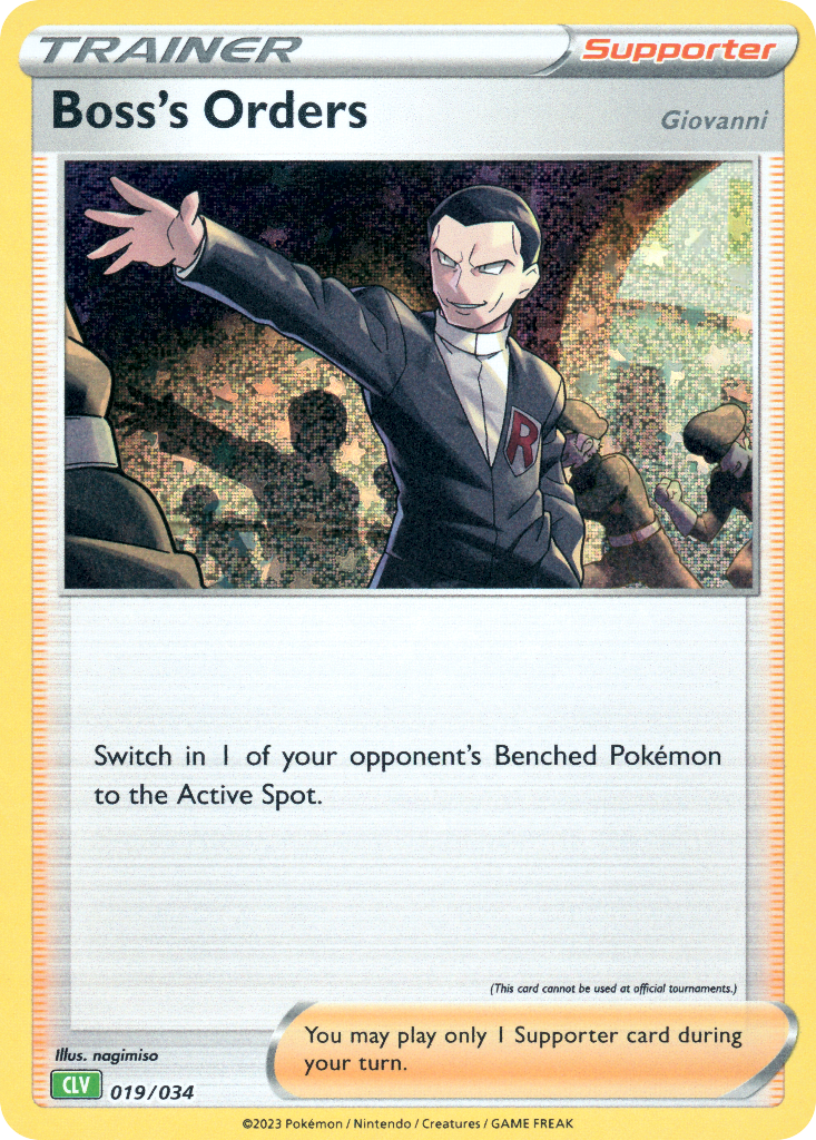 Boss's Orders [Giovanni] Pokémon card