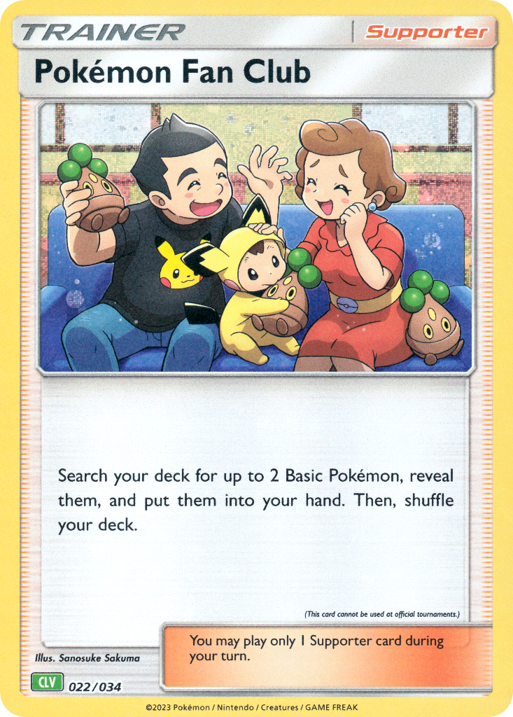 Pokémon Fan Club Pokémon card