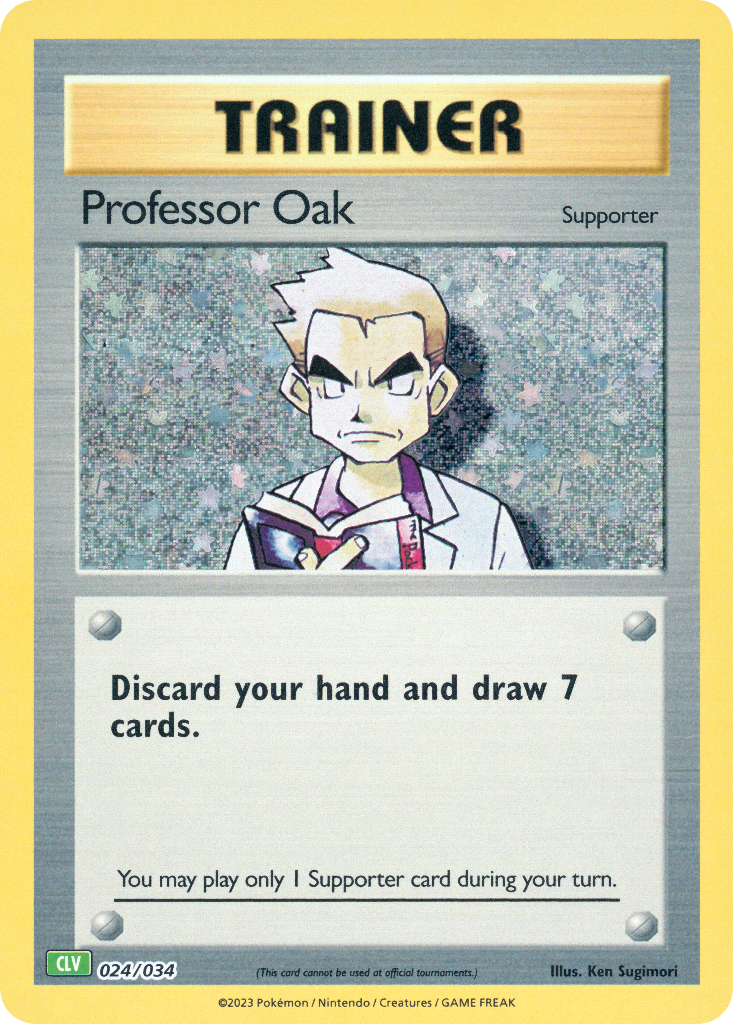Professor Oak Pokémon card