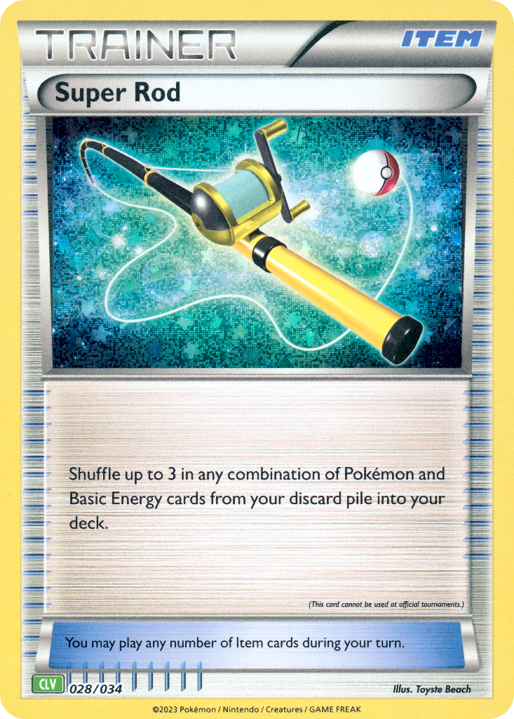 Super Rod Pokémon card