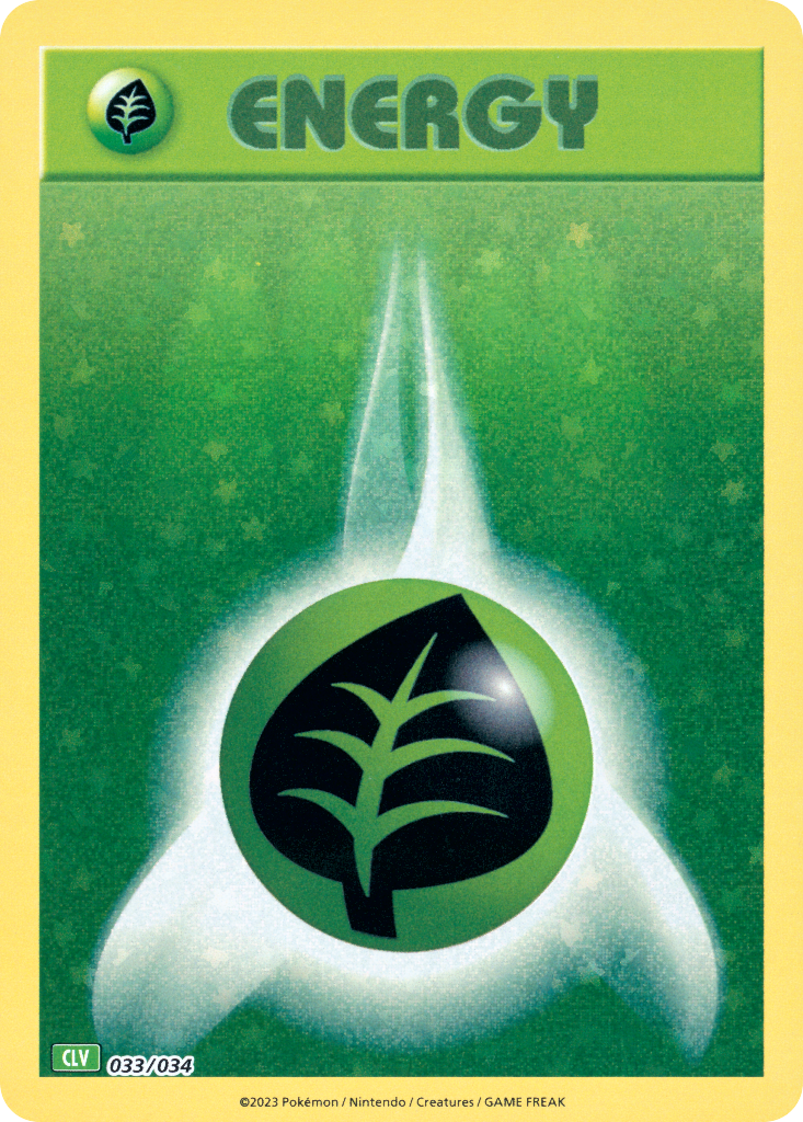 Grass Energy Pokémon card