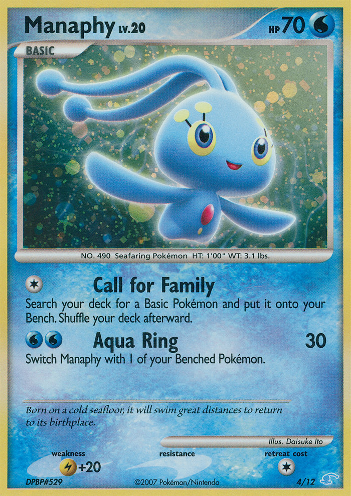 Manaphy Pokémon card