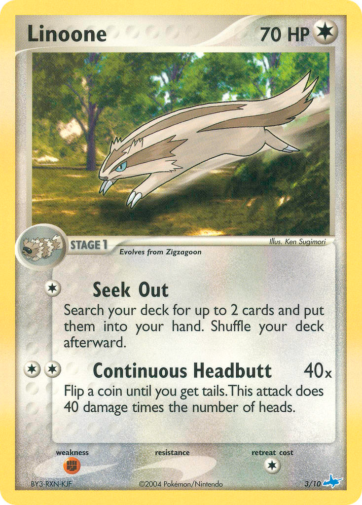 Linoone Pokémon card