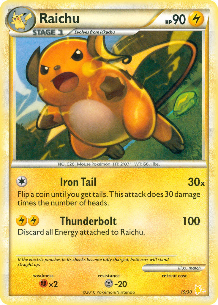 Raichu Pokémon card
