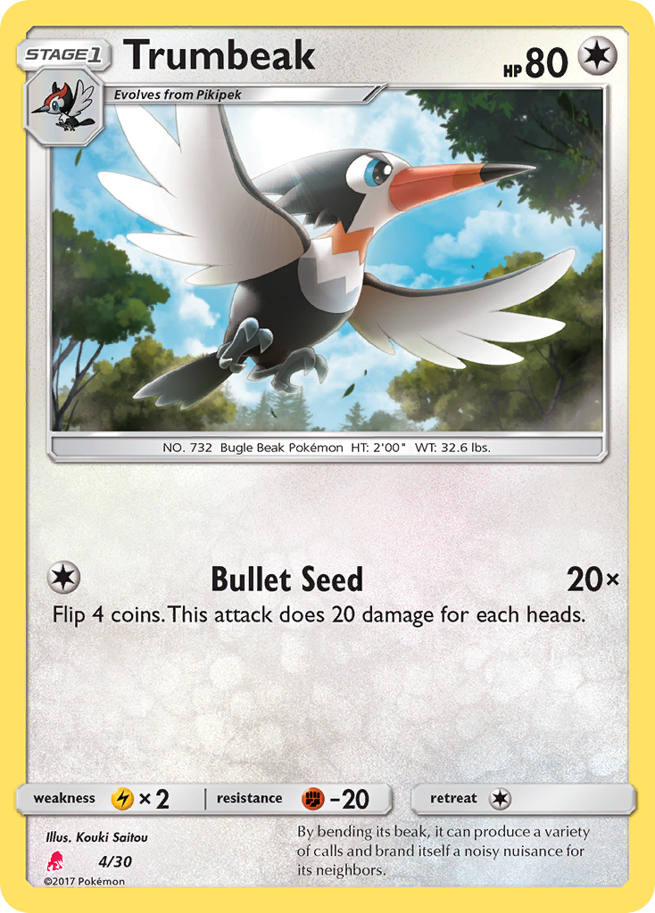 Trumbeak Pokémon card