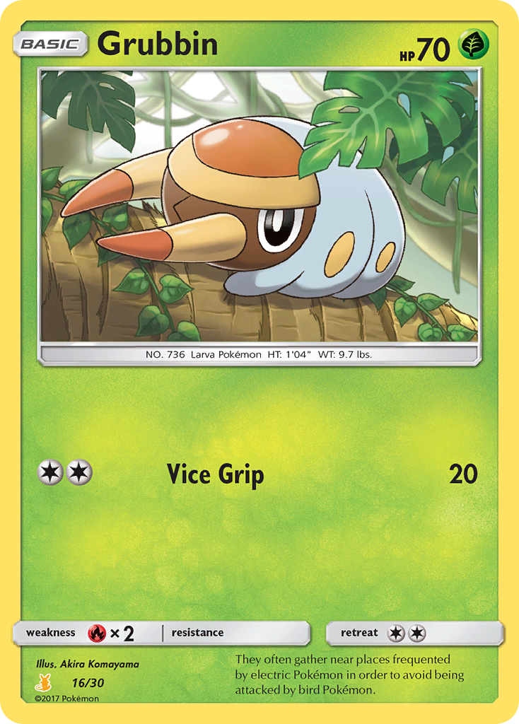Grubbin Pokémon card