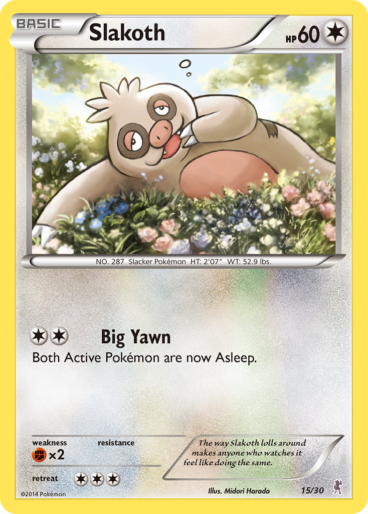 Slakoth Pokémon card