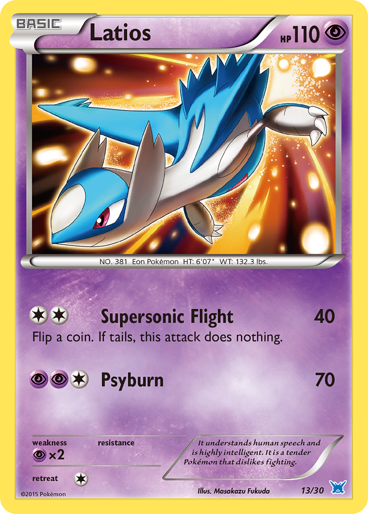 Latios Pokémon card