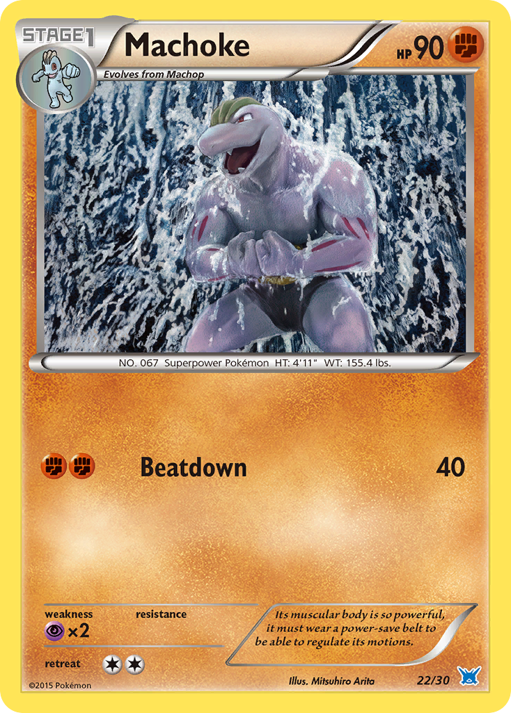 Machoke Pokémon card