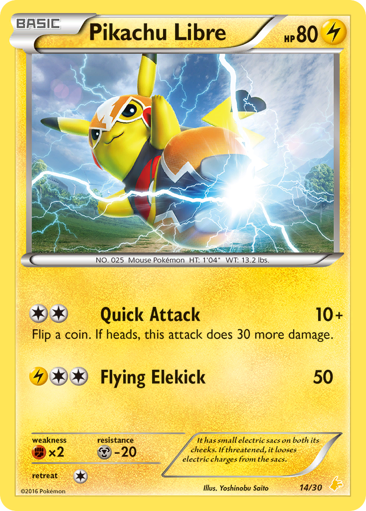 Pikachu Libre Pokémon card