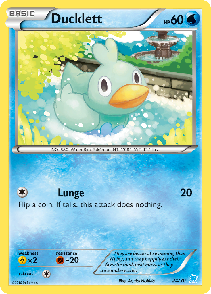 Ducklett Pokémon card
