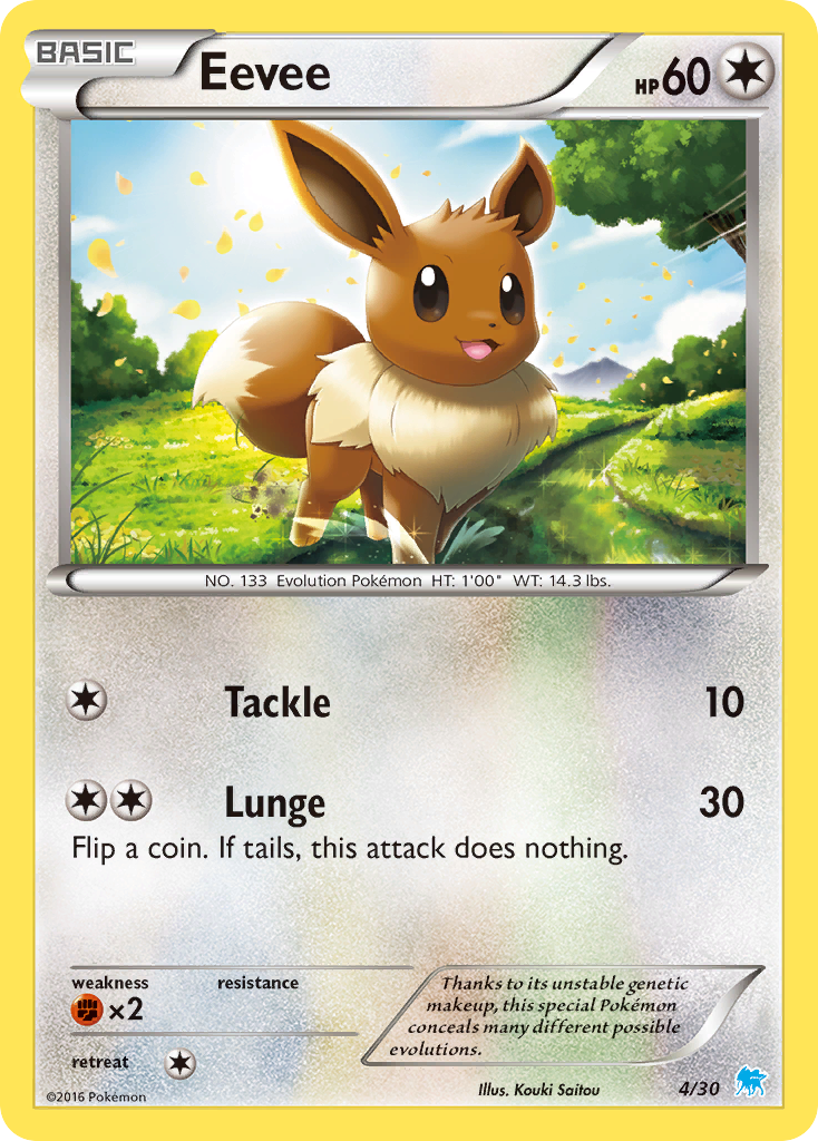 Eevee Pokémon card