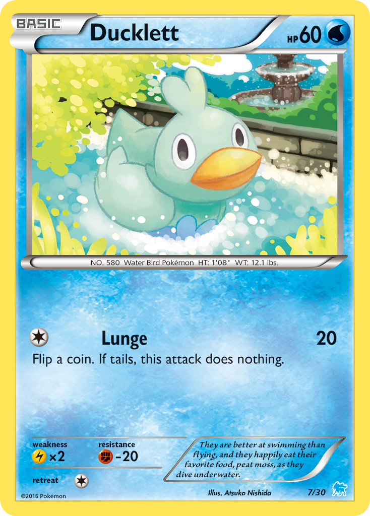 Ducklett Pokémon card