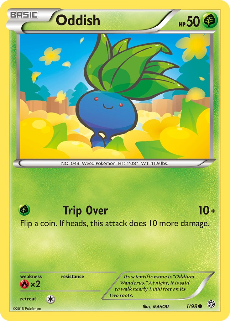 Oddish Pokémon card