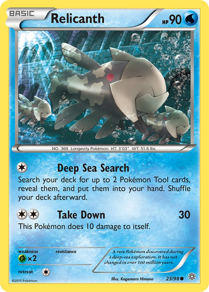 Relicanth Pokémon card
