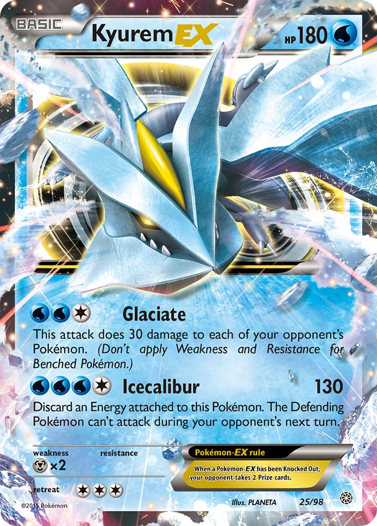 Kyurem EX Pokémon card