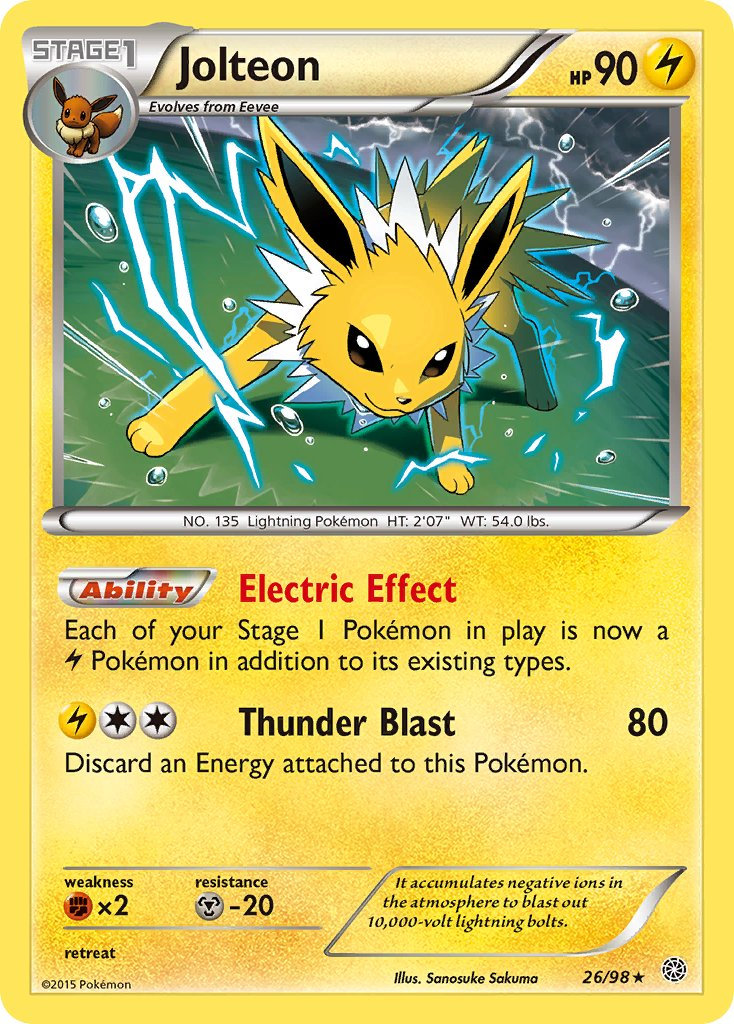 Jolteon Pokémon card