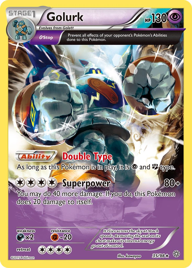 Golurk Pokémon card
