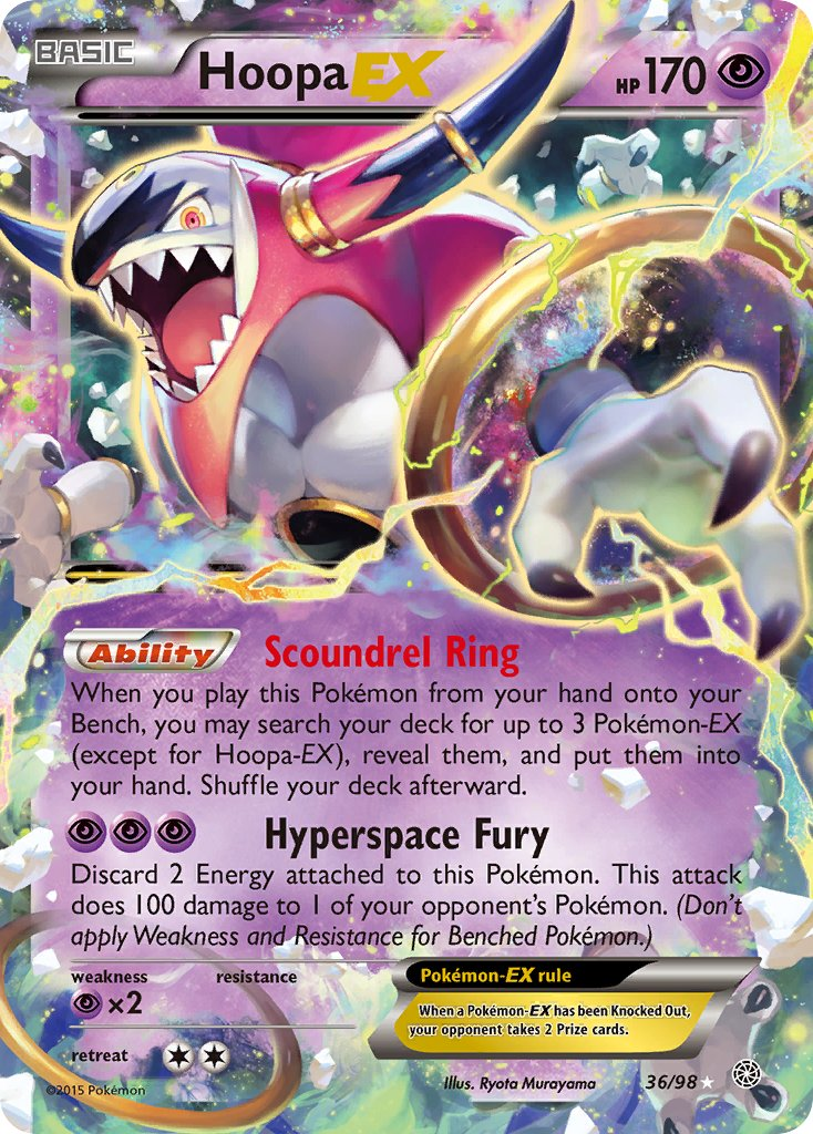 Hoopa EX Pokémon card