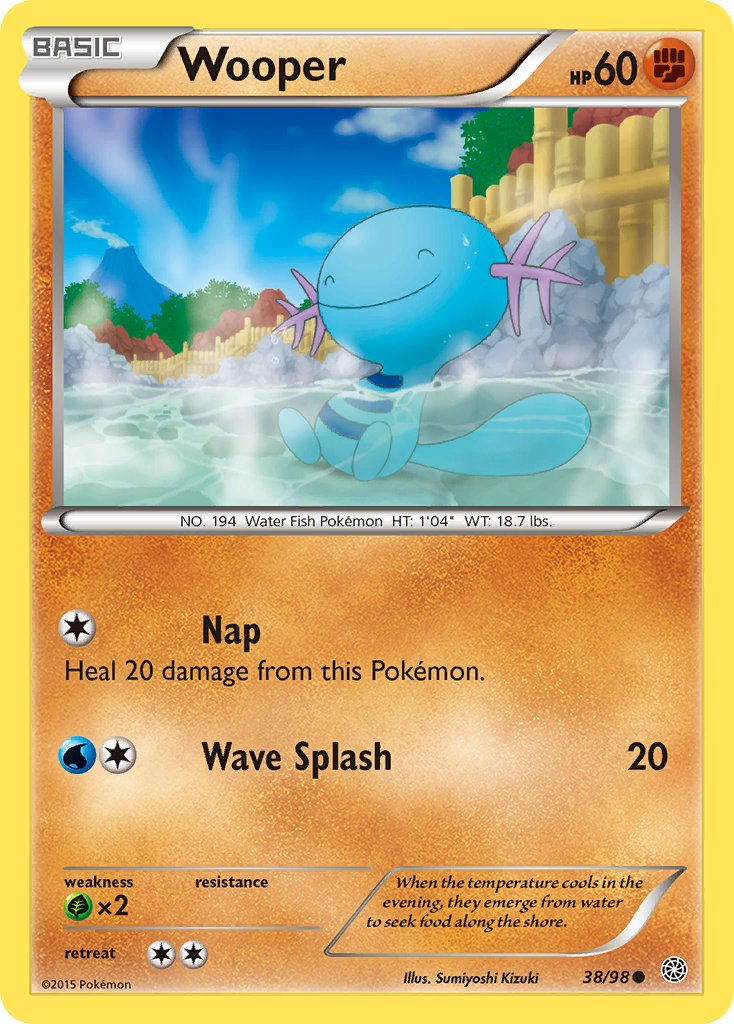 Wooper Pokémon card