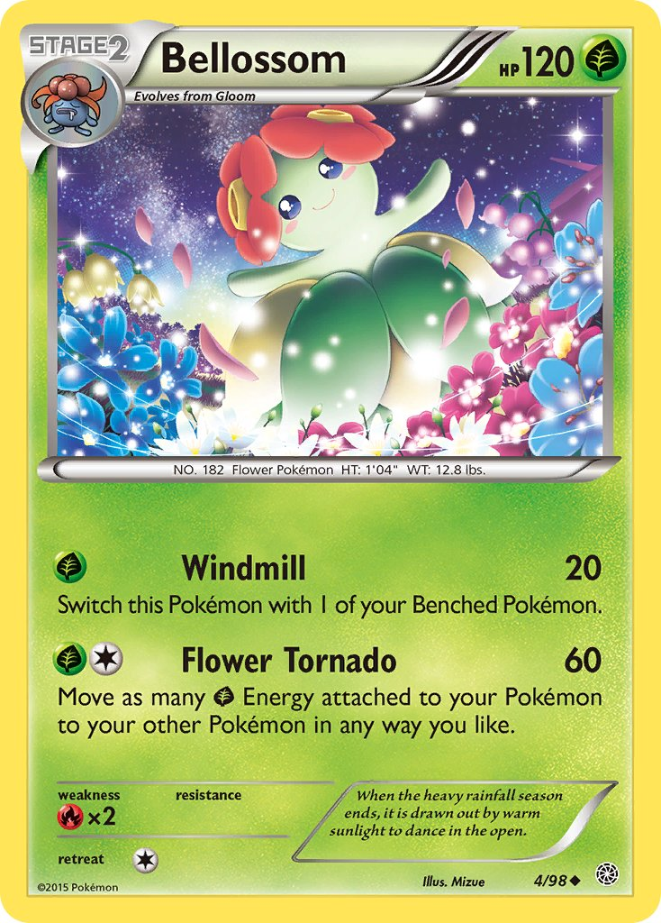 Bellossom Pokémon card