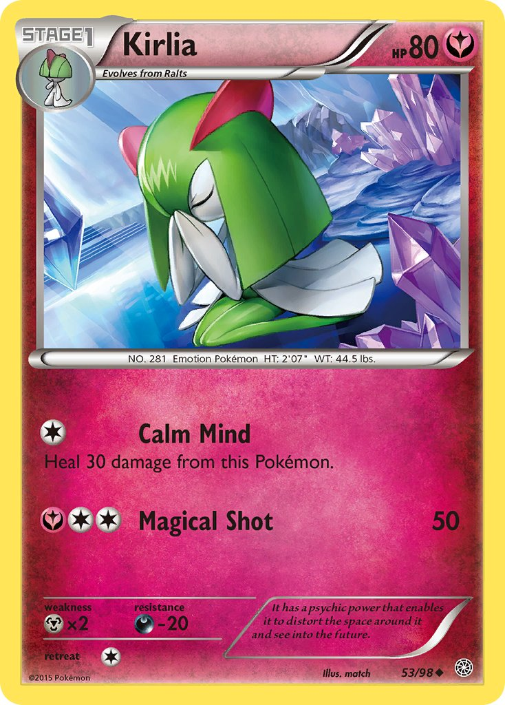 Kirlia Pokémon card