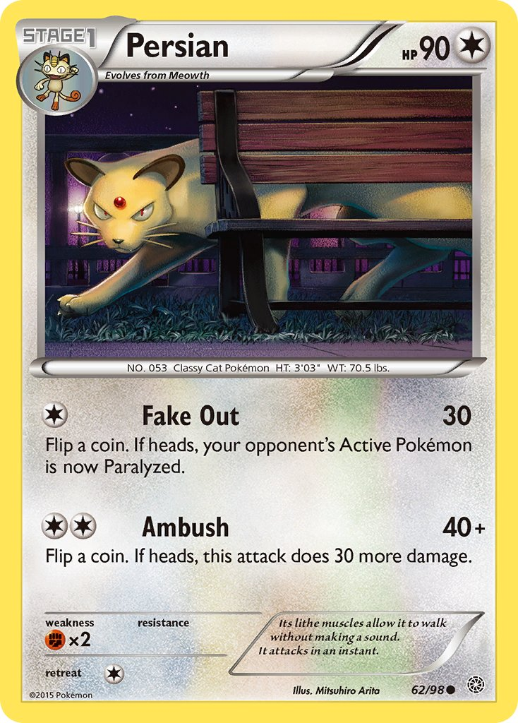Persian Pokémon card
