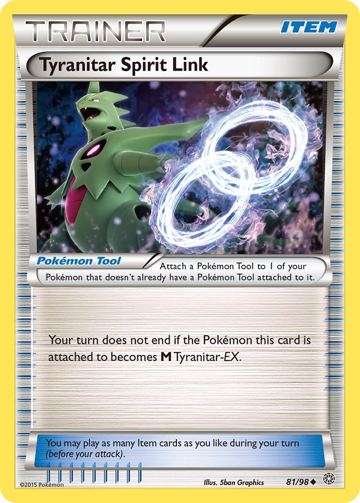 Tyranitar Spirit Link Pokémon card