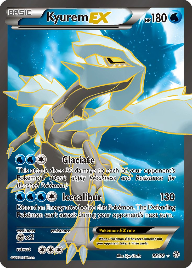 Kyurem EX Pokémon card