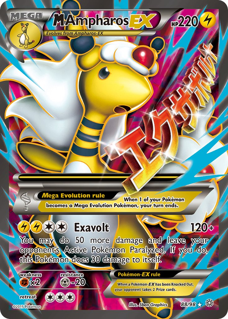 Mega Ampharos EX Pokémon card