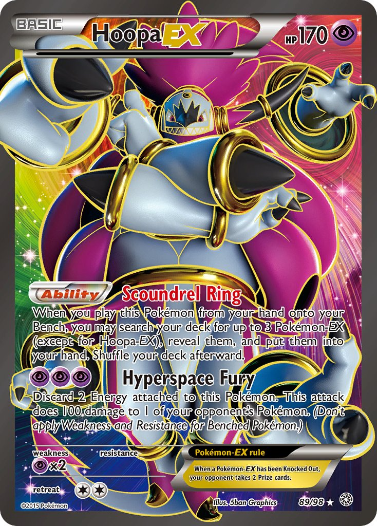Hoopa EX Pokémon card