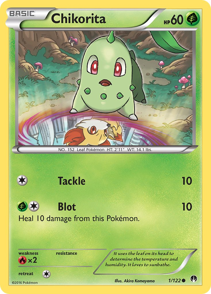 Chikorita Pokémon card