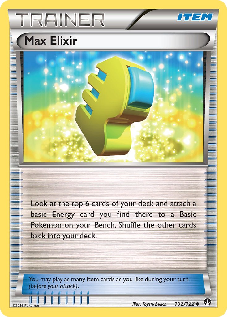 Max Elixir Pokémon card