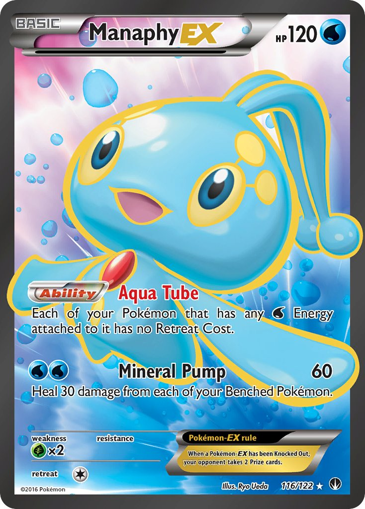 Manaphy EX Pokémon card