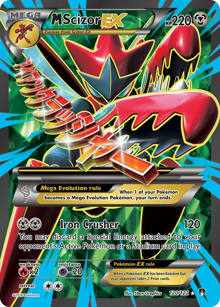 Mega Scizor EX Pokémon card