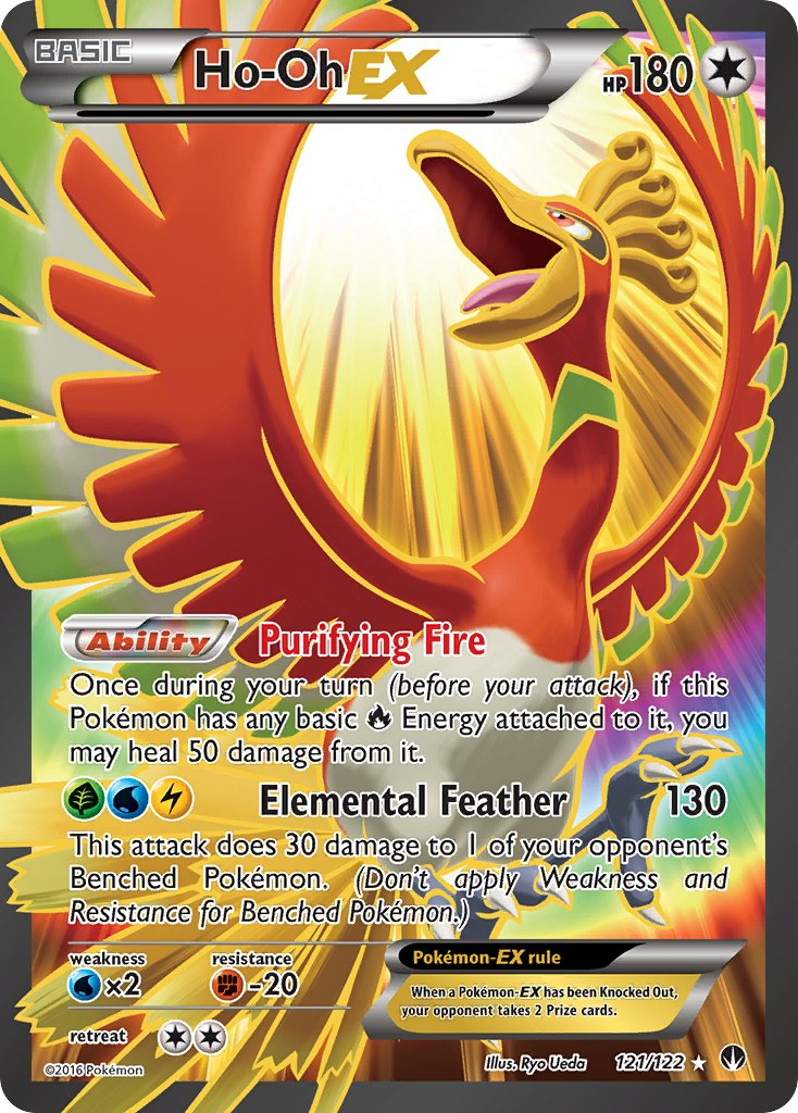 Ho-Oh EX Pokémon card