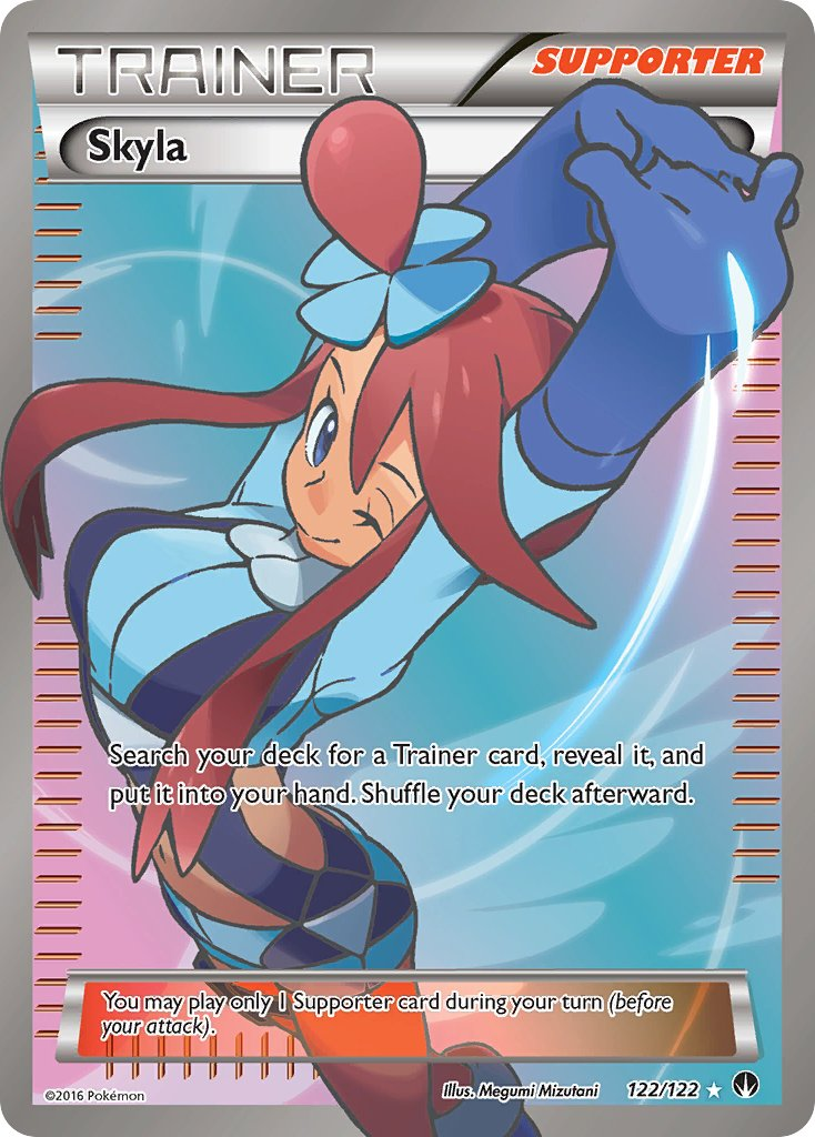 Skyla Pokémon card