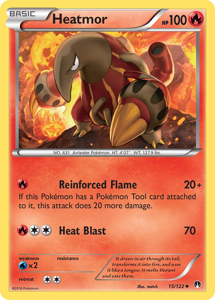 Heatmor Pokémon card